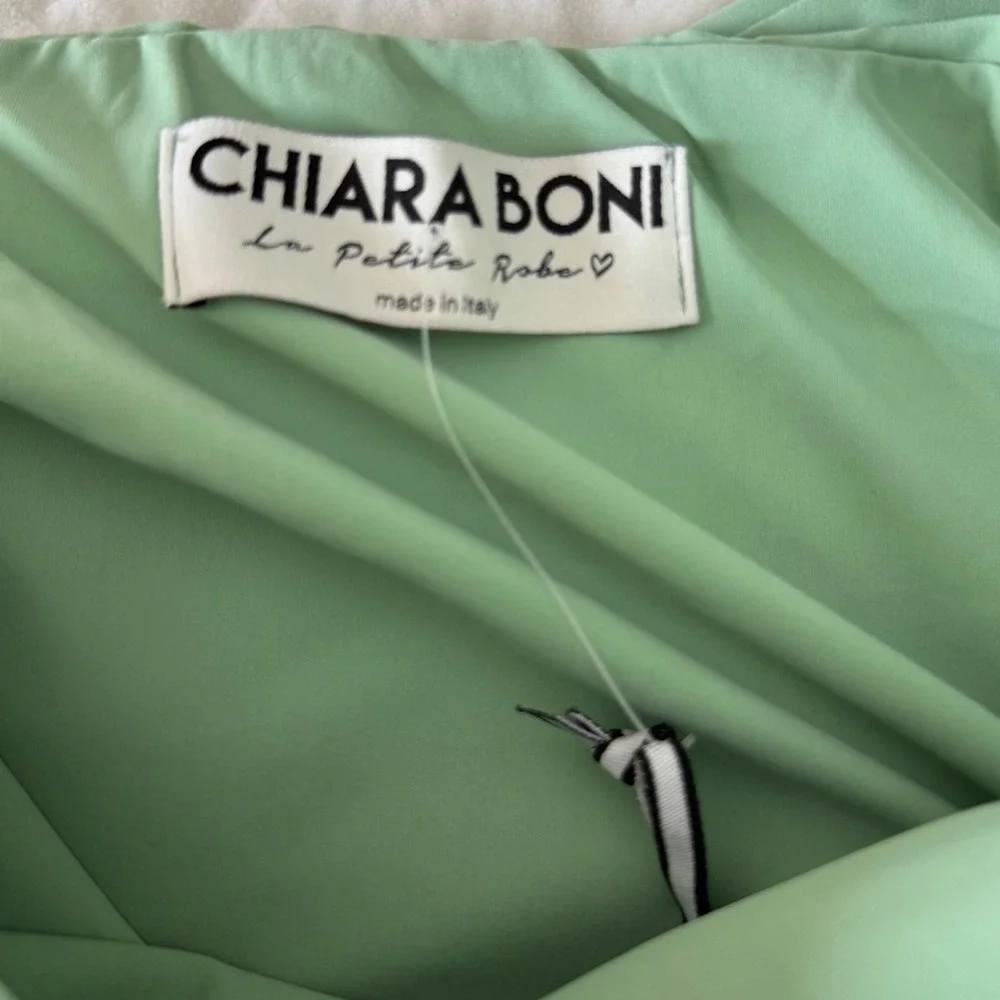 NWT Chiara Boni La Petite Robe One Shoulder Cocktail Dress Sequin Floral IT40/4 - Picture 14 of 16